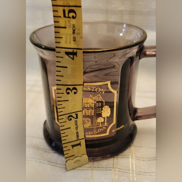 Culver 22K Gold Charleston South Carolina Souvenir Cranberry Glass Mug - Picture 8 of 12